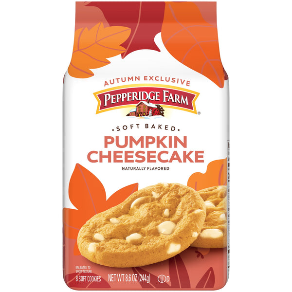 Pepperidge Farm Pumpkin Cheesecake · Galletas · 244 g · bolsa