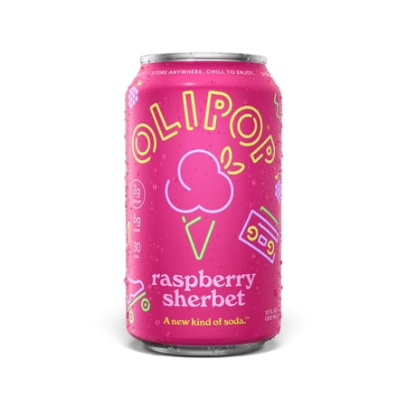 Olipop Prebiotic Soda Raspberry Sherbet · Refresco · 355 ml