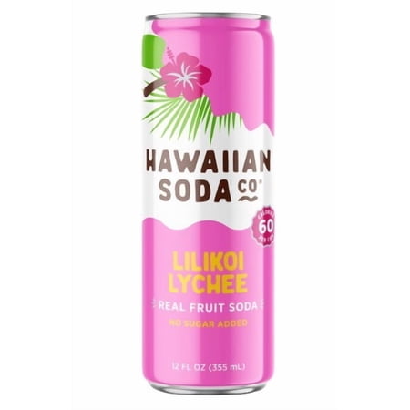 Hawaiian Soda Lilikoi Lychee · Refresco · 355 ml