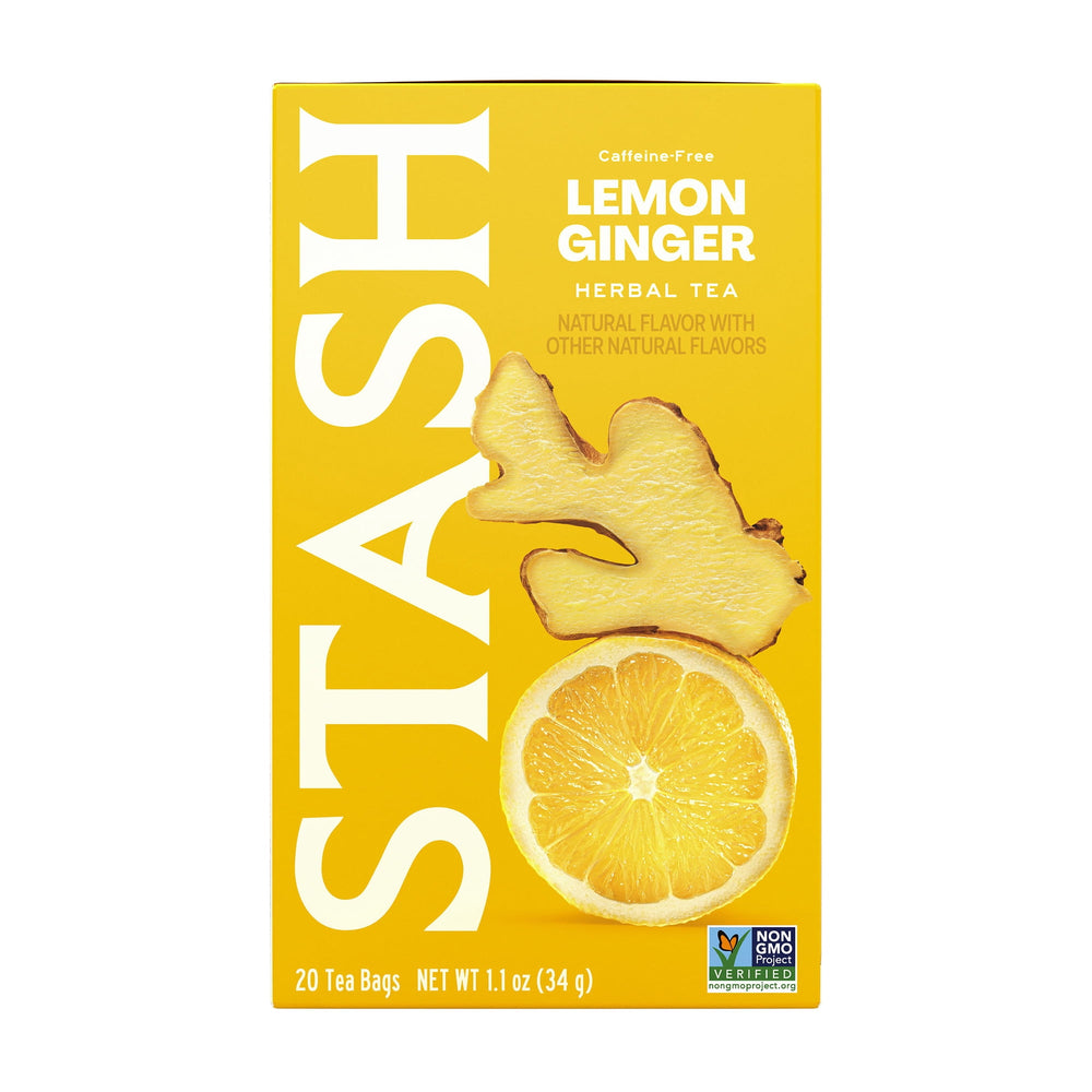 Stash Tea Lemon Ginger Herbal Tea · Té · 20 pzas