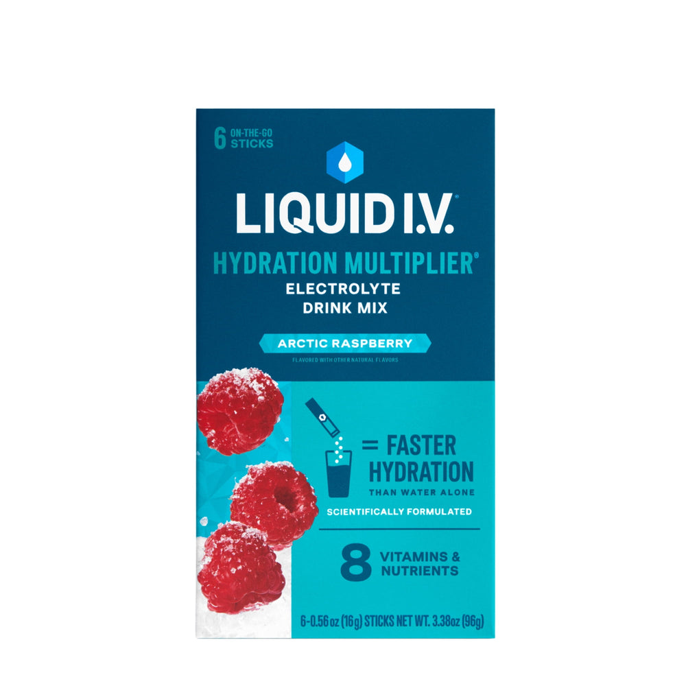 Liquid I.V.® Arctic Raspberry Hydration Multiplier® · Polvo para agua · 6 pzas