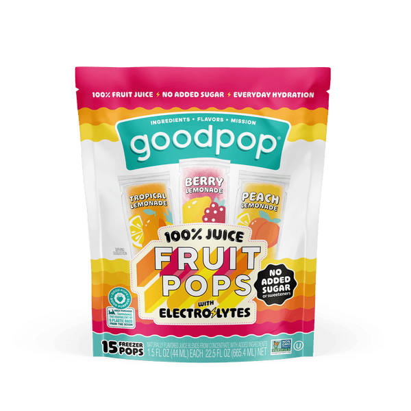 Goodpop Freezer Pops with s 100% Fruit Juice · Bebida · 15 pack