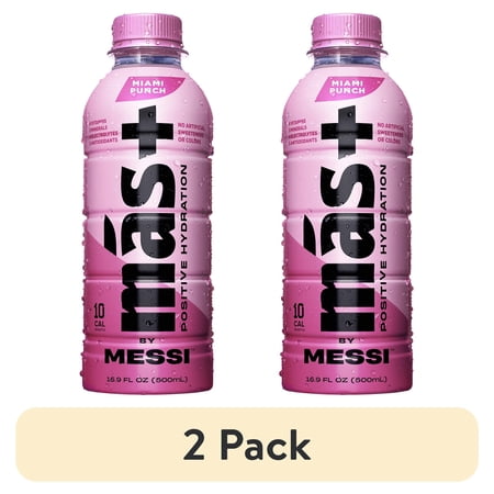 Mas+ by Messi Hydration Miami Punch · Bebida · 2 botellas de 500 ml
