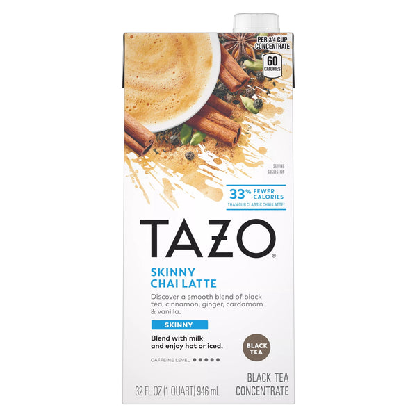 TAZO Skinny Chai Latte Black Tea Concentrate · Té · 907 g · caja