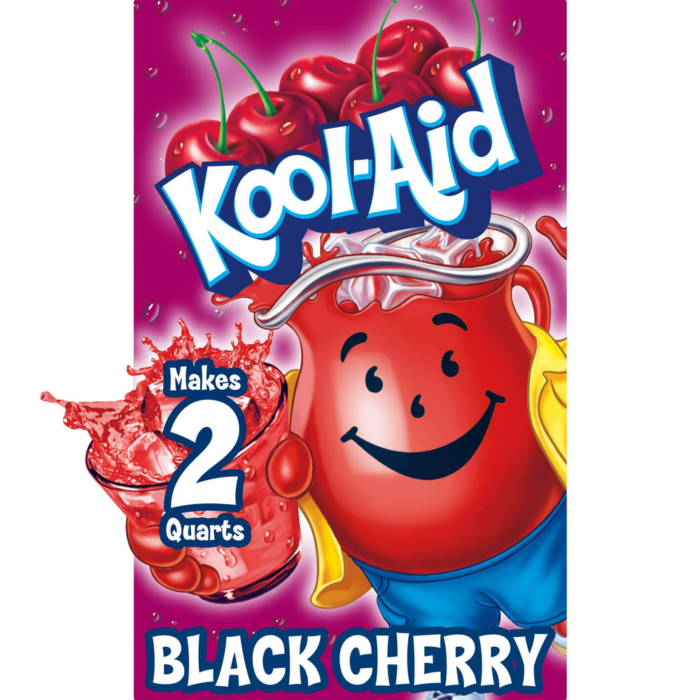 Kool-Aid Unsweetened Black Cherry · Polvo para agua · 4 g · sobre
