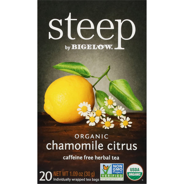 Steep Organic Herbal Tea Chamomile Citrus · Té · 20 pzas