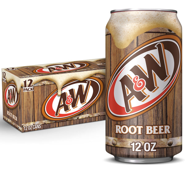 A&W Root Beer · Refresco · 12 latas de 355 ml