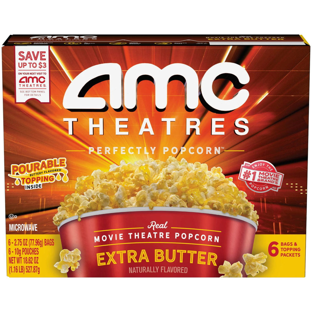 AMC Theatres Extra Butter · Palomitas · 6 pzas