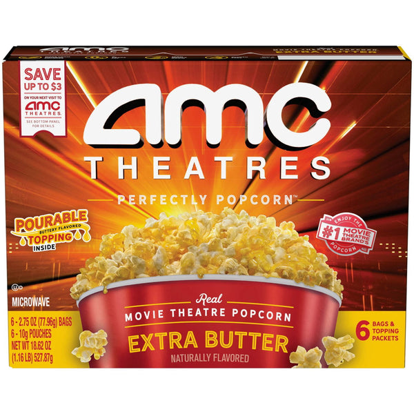 AMC Theatres Extra Butter · Palomitas · 6 pzas