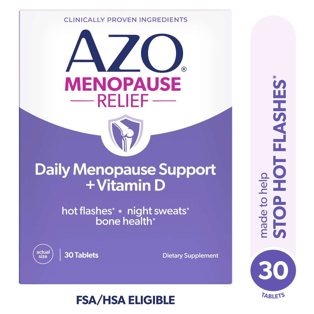 AZO Menopause Relief · Suplemento dietético · 30 cápsulas