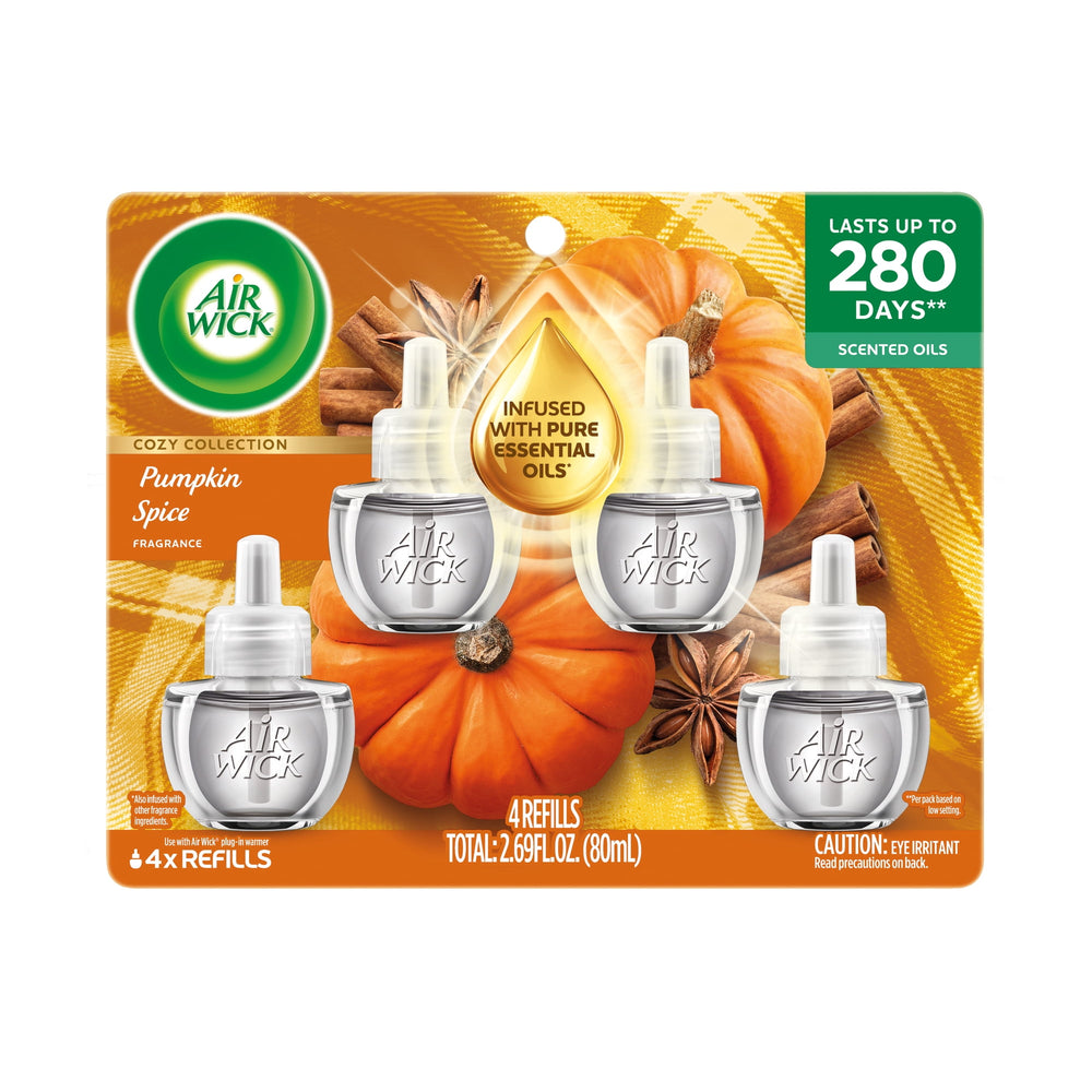 Air Wick PlugIns Pumpkin Spice · Repuestos de aceite perfumado · 4 unidades