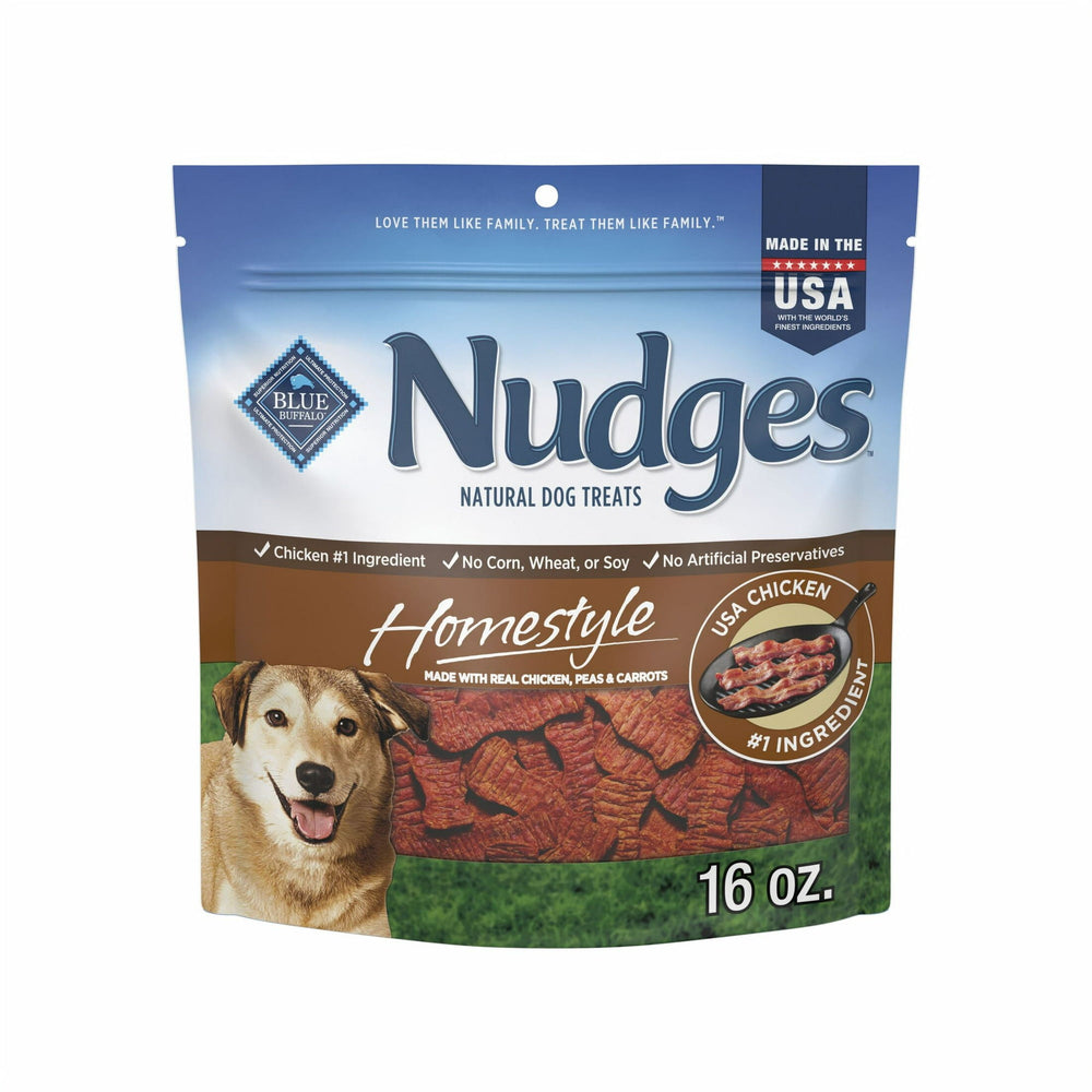 Blue Buffalo Nudges Homestyle · Premios para perros · 453 g