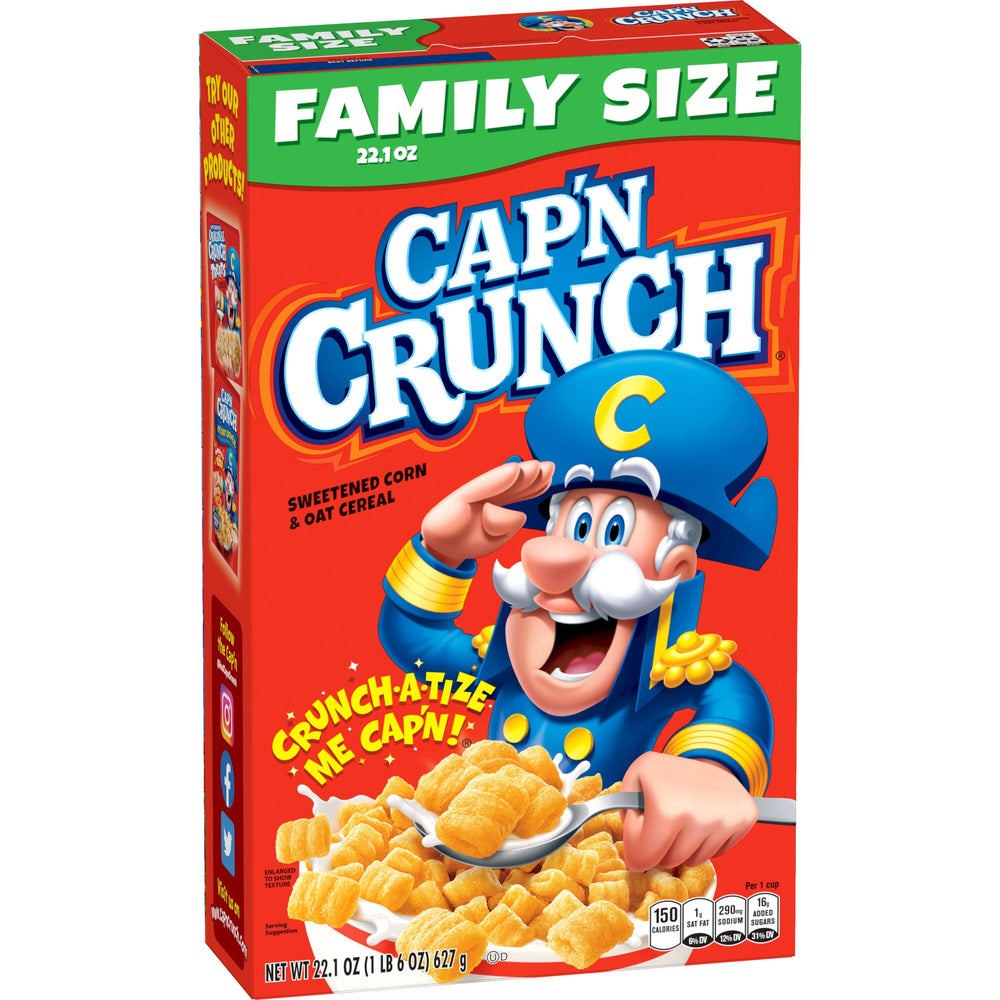 Cap'n Crunch Sweetened Corn & Oat · Cereal · 627 g · caja