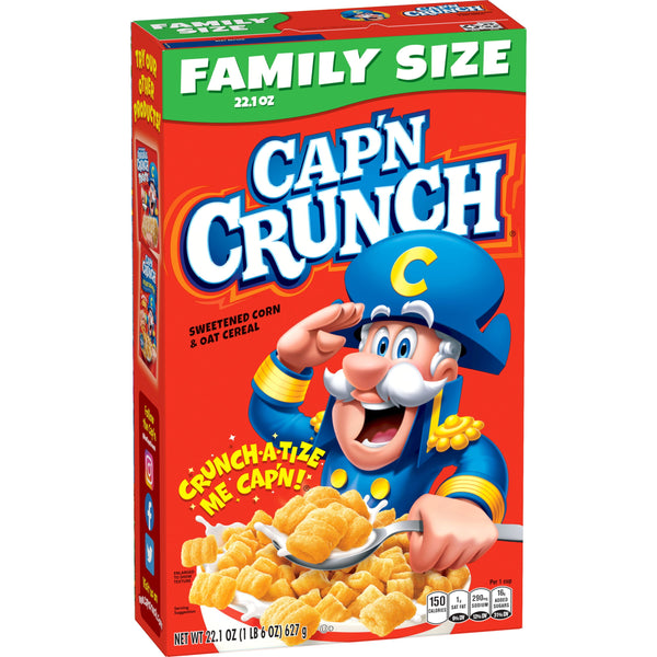 Cap'n Crunch Sweetened Corn & Oat · Cereal · 627 g · caja