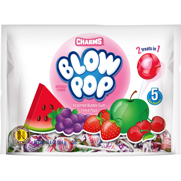 Charms Blow Pops Assorted sin gluten · Caramelos · 295 g
