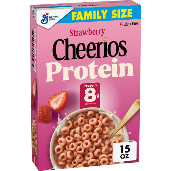 Cheerios Protein Strawberry · Cereal · 8 g · tamaño familiar