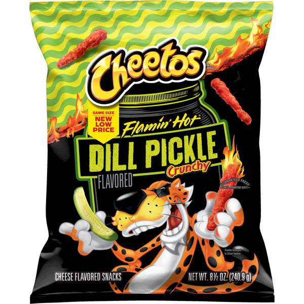 Cheetos Flamin' Hot Dill Pickle Cheese · Frituras · 241 g · bolsa