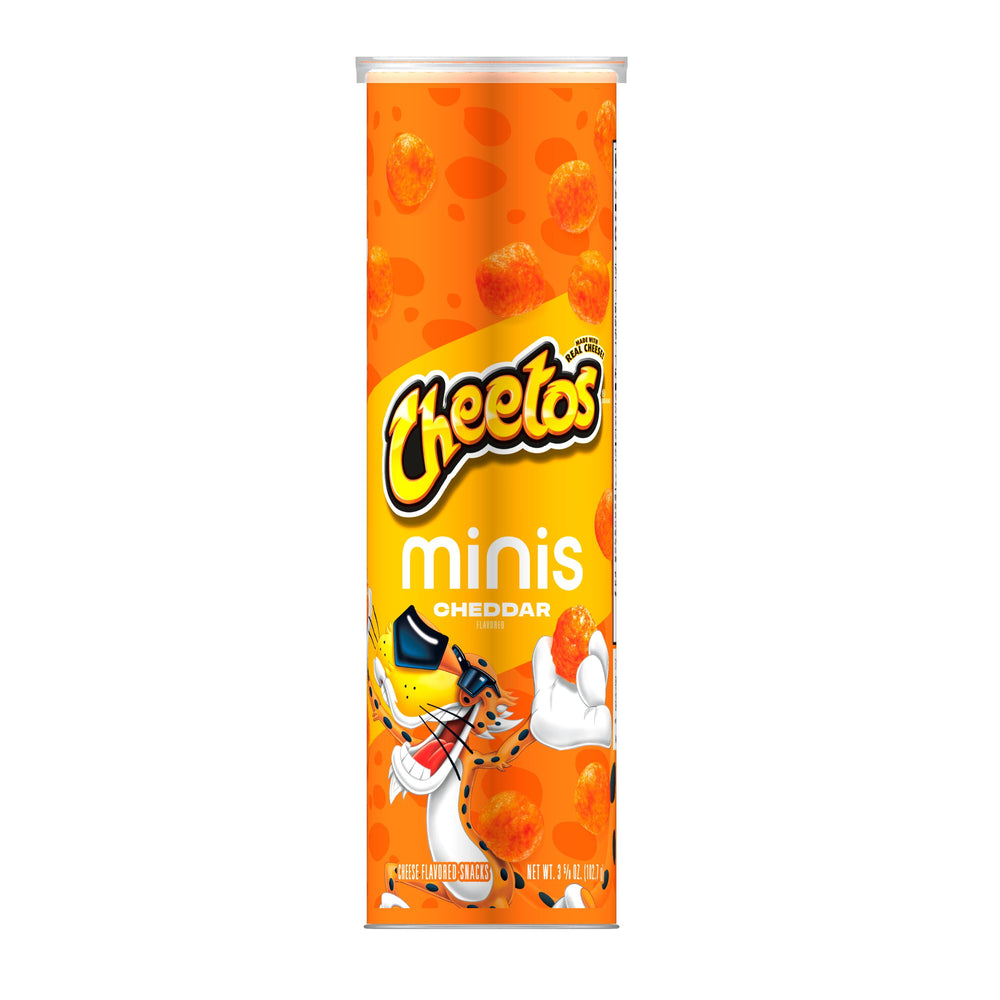 Cheetos Minis Cheddar · Frituras · 103 g · bote