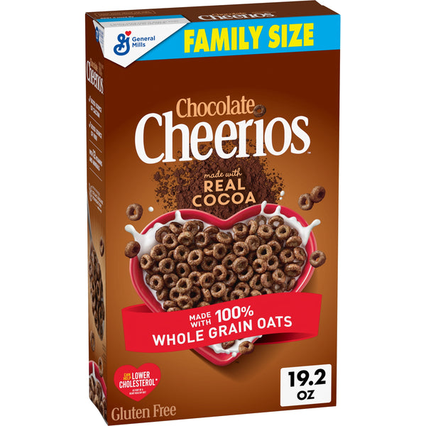 Chocolate Cheerios Heart Healthy sin gluten · Cereal · 544 g · tamaño familiar
