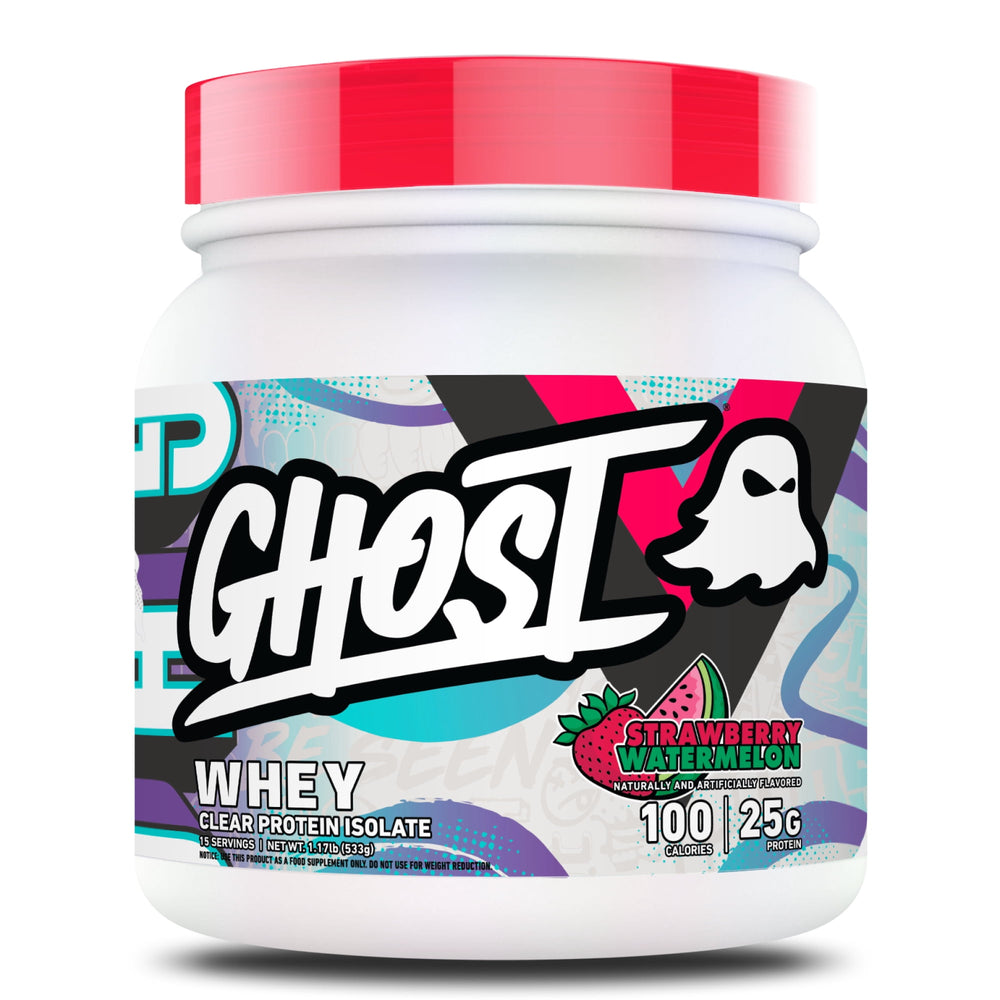 GHOST Whey Clear Protein Isolate Strawberry Watermelon · Proteína en polvo · 533 g (15 porciones)