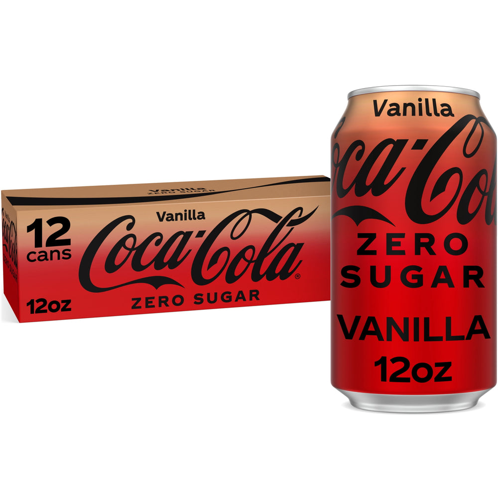 Coca-Cola Vanilla Zero Sugar · Refresco · 12 latas de 355 ml