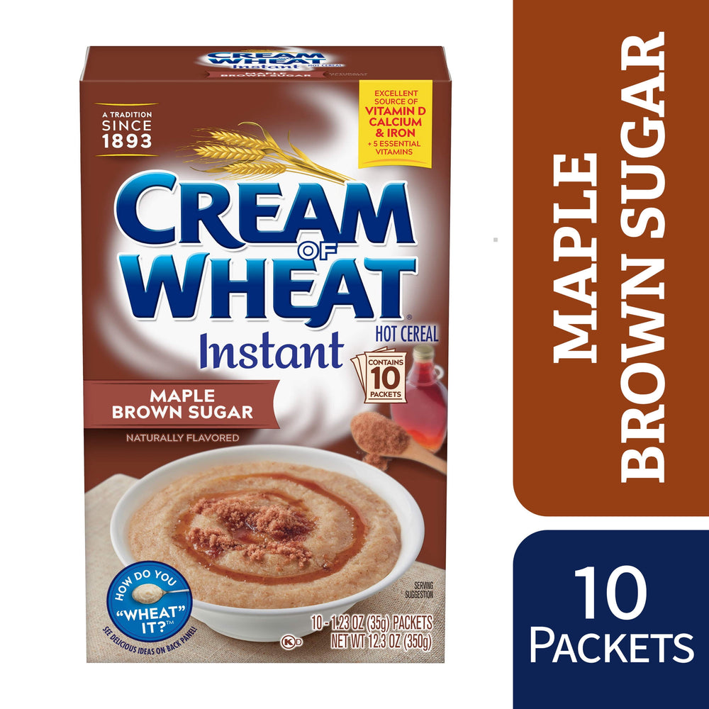 Cream of Wheat Instant Maple Brown Sugar · Cereal · 10 pzas