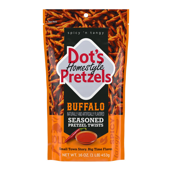 DOT'S Homestyle Buffalo Seasoned Pretzel Twists · Pretzels · 454 g · bolsa