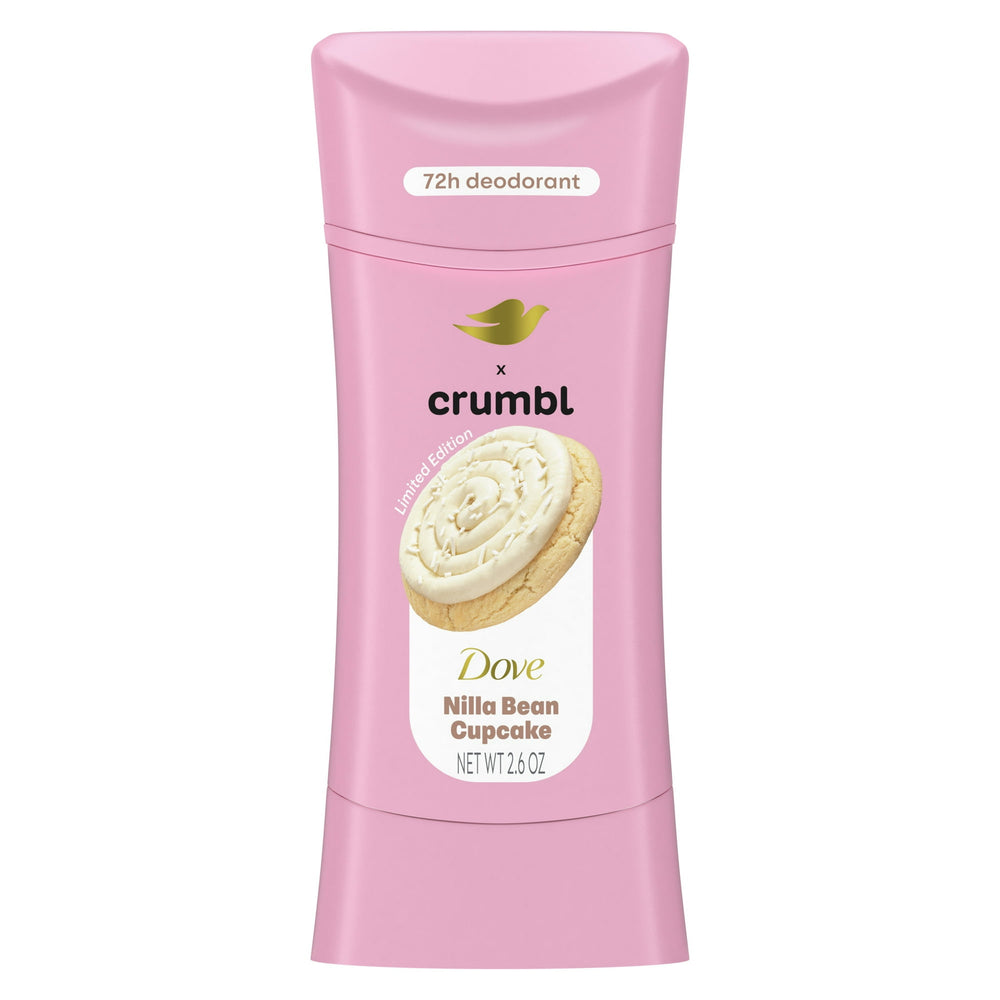 Dove x Crumbl Nilla Bean Cupcake · Desodorante sin aluminio · 74 g