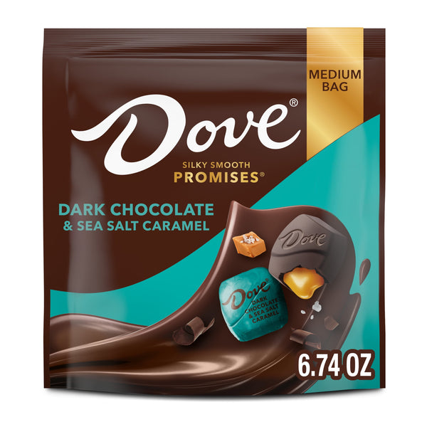 Dove Promises Dark Chocolate & Sea Salted Caramel · Surtido · 191 g · bolsa