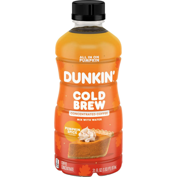 Dunkin' Cold Brew Pumpkin Spice · Café concentrado · 917 ml