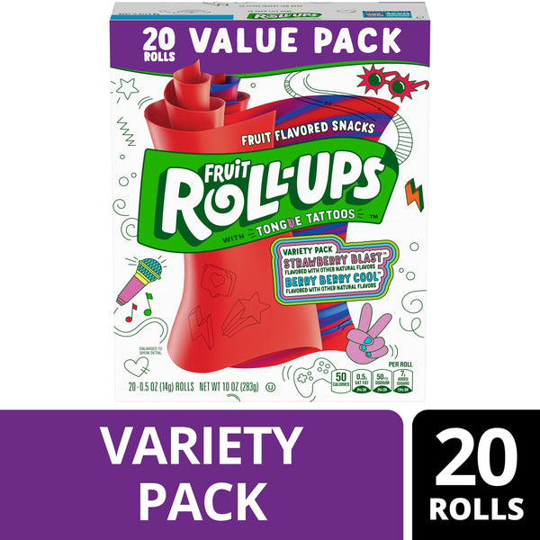 Fruit Roll-Ups Fruit Variety · Dulce · 20 pzas · 283 g