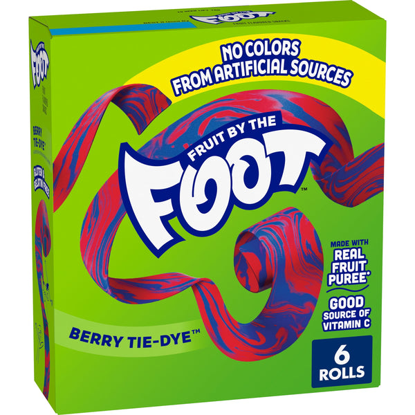 Fruit by the Foot Fruit Berry Tie-Dye · Dulce · 6 pzas de 128 g