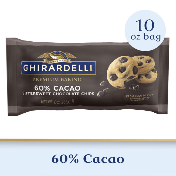 GHIRARDELLI 60% Cacao Bittersweet Chocolate Premium Baking · Surtido · 283 g · bolsa