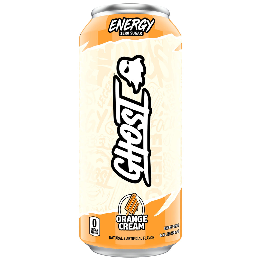 GHOST® ENERGY Orange Cream Zero Sugar · Bebida energética · 473 ml · lata