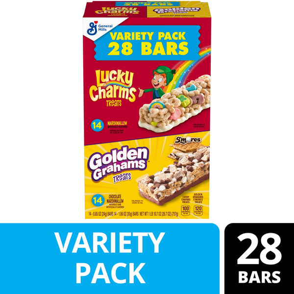 Lucky Charms and Golden Grahams S'mores Treat Variety · Snack salado · 28 pzas · 757 g