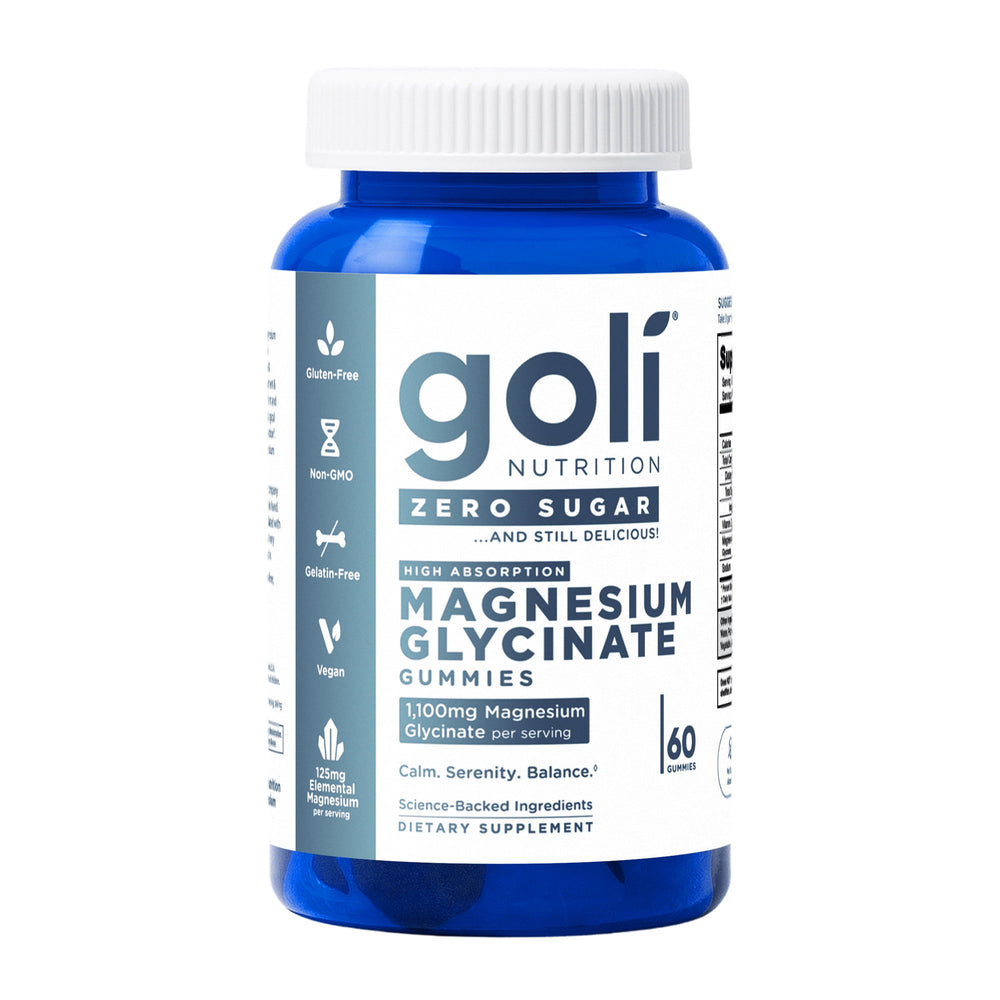 Goli Magnesium Glycinate · Gomitas sin azúcar · 60 piezas