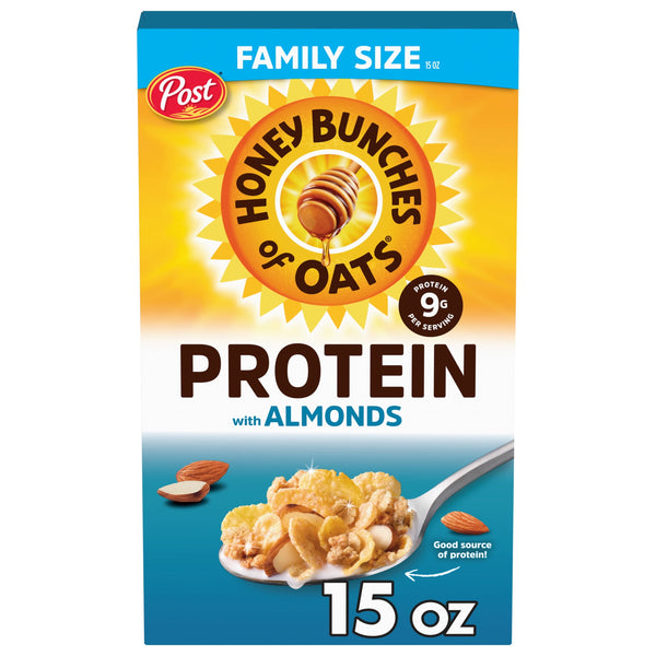 Honey Bunches of Oats Protein Honey & Almond · Avena y hot cakes · 425 g