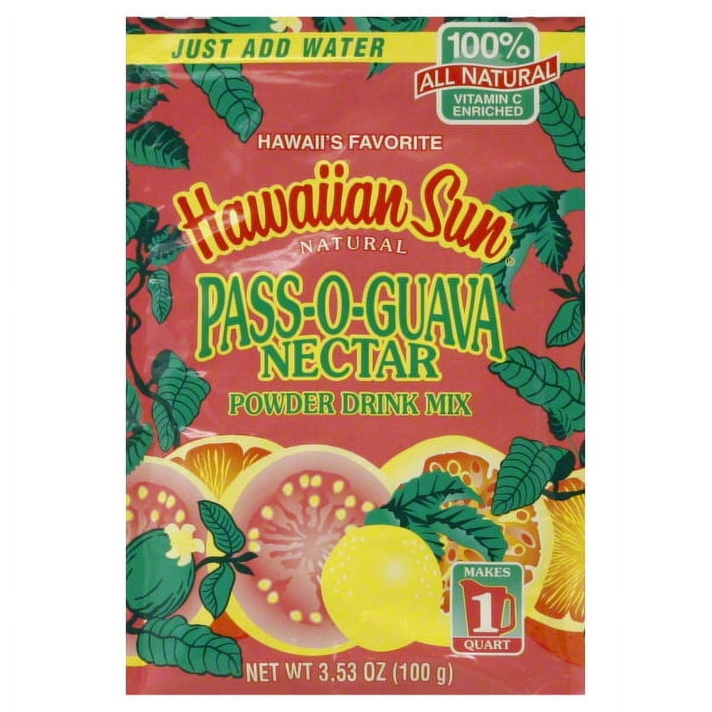 Hawaiian Sun Pass-O-Guava Nectar Powder · Polvo para agua · 100 g