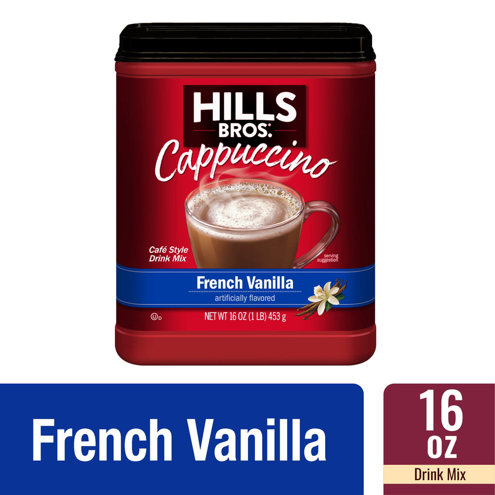 Hills Bros French Vanilla Cappuccino · Mezcla de café instantáneo · 453 g