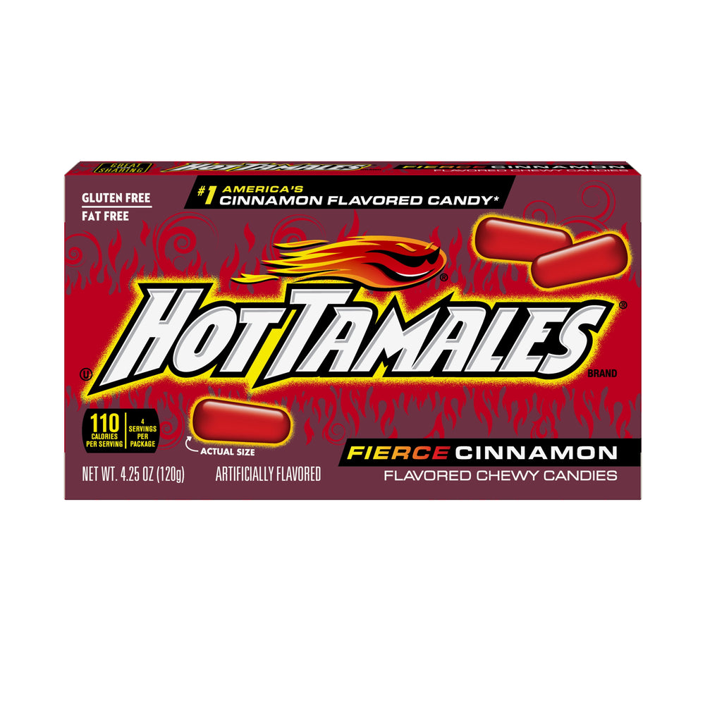 Hot Tamales Fierce Cinnamon · Snack salado · 120 g · caja