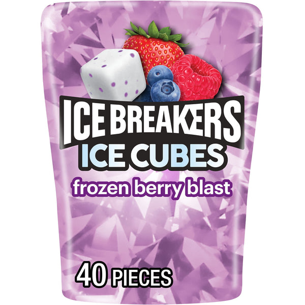 Ice Breakers Ice Cubes Frozen Berry Blast sin azúcar · Chicles y mentas · 40 pzas de 92 g