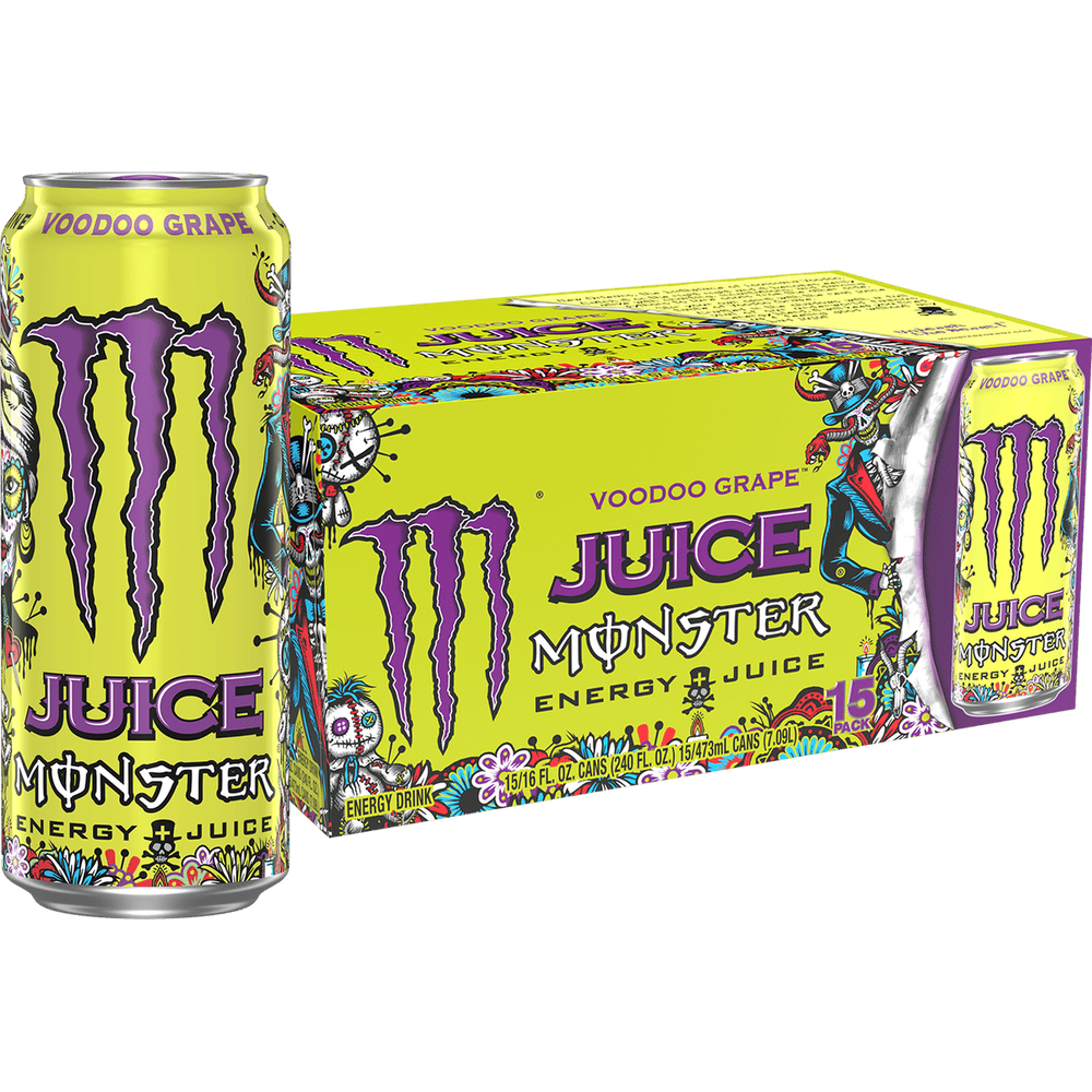 Monster Juice Voodoo Grape · Bebida energética · 7.1 L (15 latas)