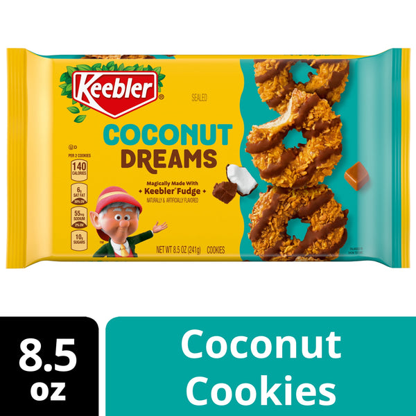 Keebler Coconut Dreams Coconut and Caramel Coated in · Galletas · 241 g