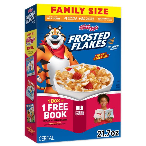 Kellogg's Frosted Flakes Original Fat Free · Cereal · 615 g · tamaño familiar