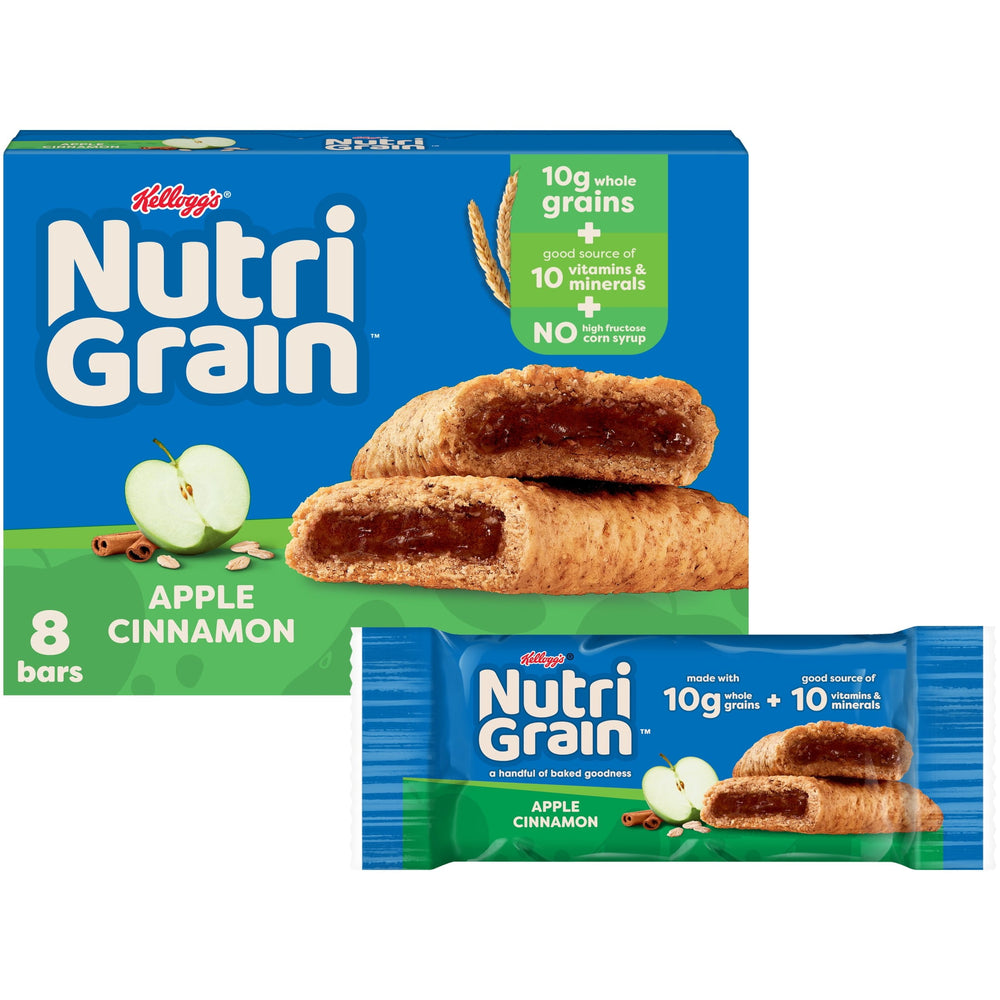Nutri-Grain Breakfast Apple Cinnamon · Snack salado · 8 pzas de 10 g