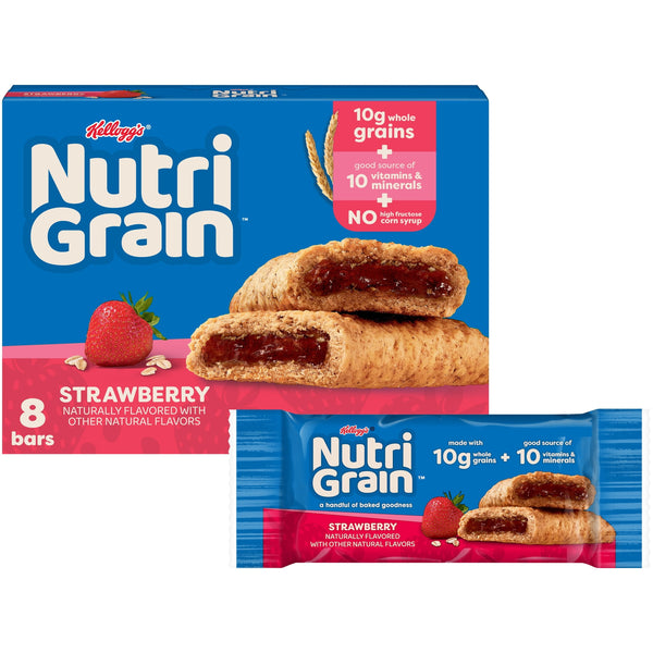 Nutri-Grain Breakfast Strawberry · Snack salado · 8 pzas de 10 g