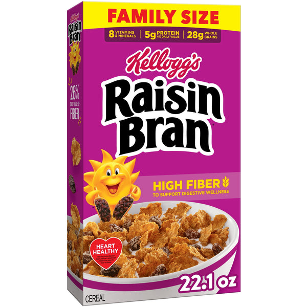 Kellogg's Raisin Bran Original · Cereal · 627 g · tamaño familiar