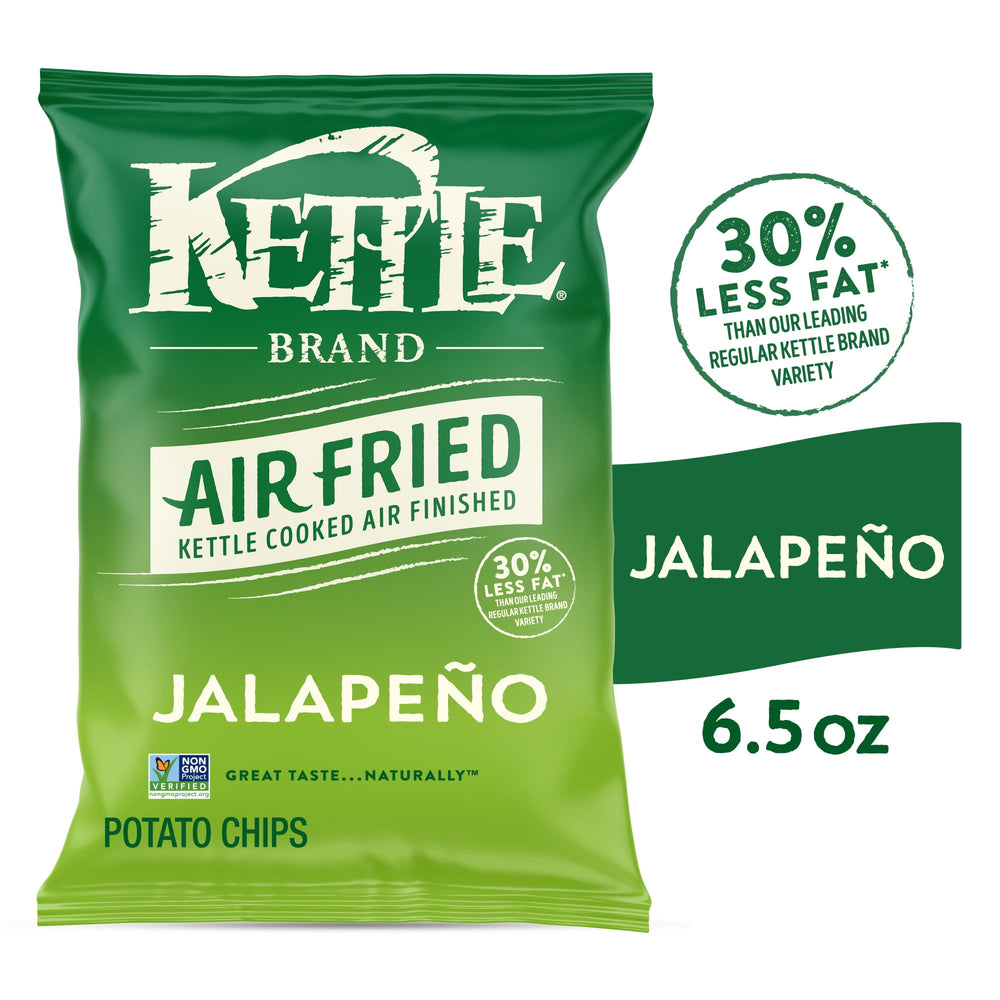 Kettle Brand Air Fried Jalapeno · Papas · 184 g · bolsa