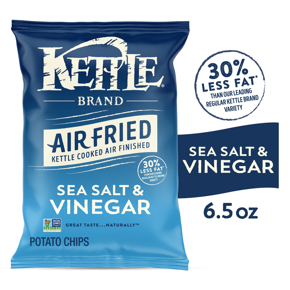 Kettle Brand Air Fried Sea Salt & Vinegar · Papas · 184 g · bolsa