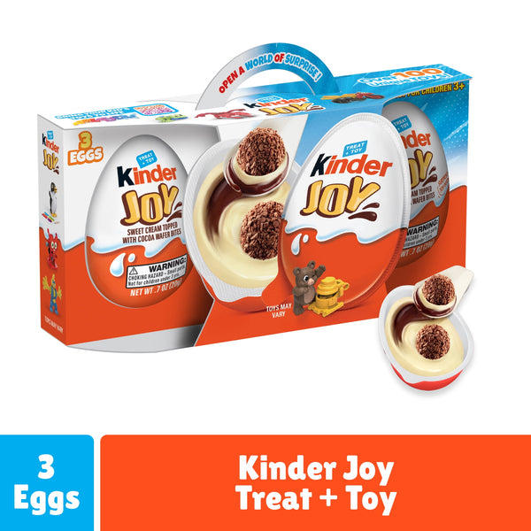 Kinder Joy Eggs Sweet Cream and Chocolate with Toy Inside · Chocolate · 60 g